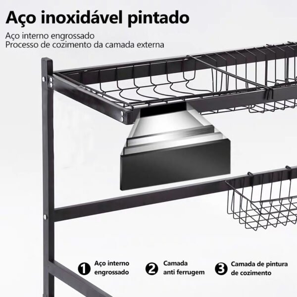 Cozinha Escorredor De Louça Suspenso - Image 4