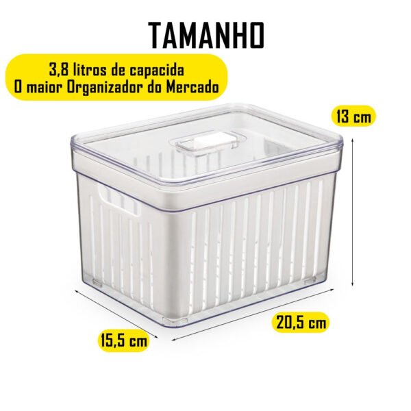 Kit 4 Organizador de Geladeira 3,8 Litros - Image 2