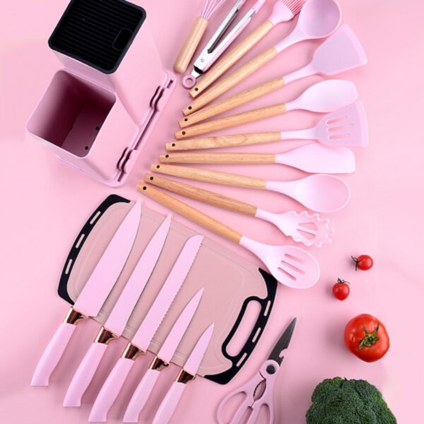 Kit 19 Peças de Utensílios de Cozinha em Silicone Completo Antiaderente e Resistente ao calor - Image 4