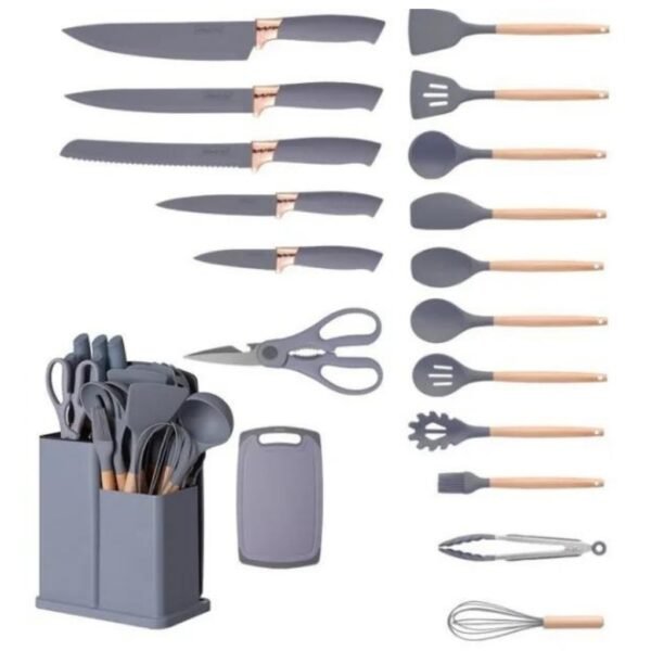 Kit 19 Peças de Utensílios de Cozinha em Silicone Completo Antiaderente e Resistente ao calor - Image 6