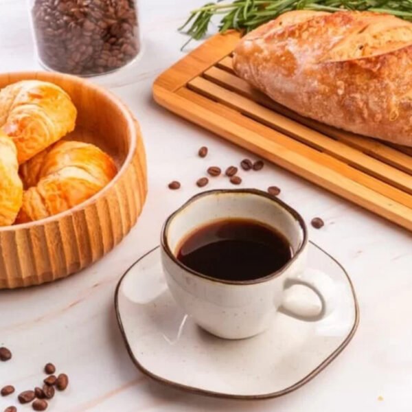 Jogo Conjunto 6 Xícaras Chá Café Com Pires Ryo Maresia Areia - Image 2