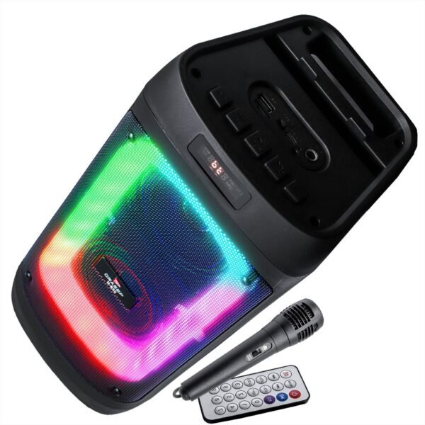 Caixa de Som Bluetooth Tws Partybox Led RGB Amplificada Torre Grasep P10 Rádio FM Aux Karaoke Alto Falante Grande - Image 4