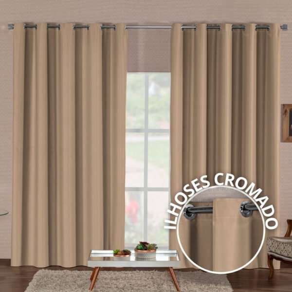 Cortina Blackout em Tecido Duplo Premium Corta Luz - Image 4