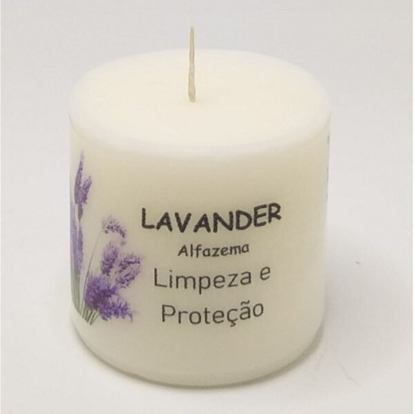 Vela Aromática De Cera De Soja Alfazema Atrativa Artesanal - Image 2
