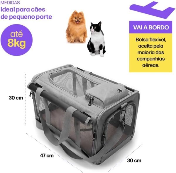 Bolsa Transporte Pet Grande Viagem Avião MADOG - Image 8