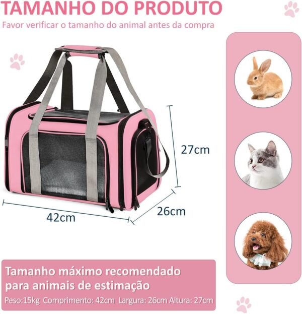 Bolsa Transporte Pet Ventilação em 4 lados - Image 5