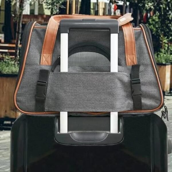 Bolsa De Transporte Pet Para Cães Gatos Avião Carro Viagens - Image 2