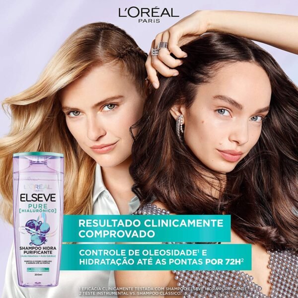 Elseve Haircare Shampoo L'Oréal Paris Elseve Pure Hialurônico 200Ml - Image 5