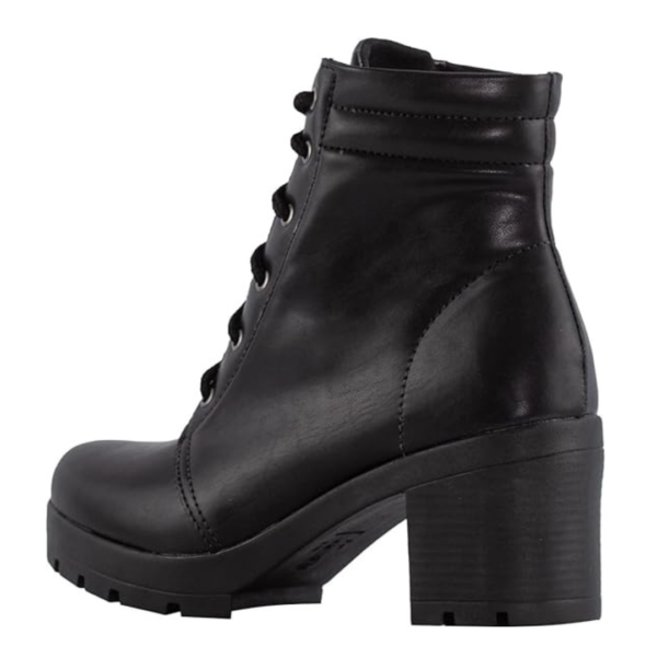 Bota Feminina Coturno Salto Grosso Moda Tratorado Cano Curto - Image 4