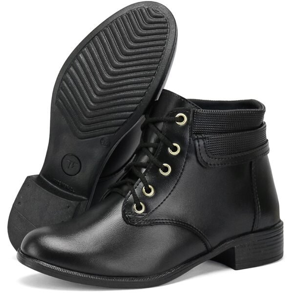 Bota Coturno Feminina Lisa Cano Curto Com Cadarço Confortável - Image 2