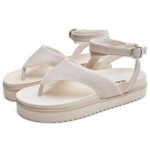 Sandália Papete Dubuy Feminina Off White Malu 2046FG