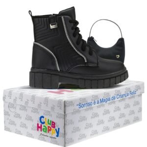 Bota Menina Infantil Coturno Infantil Feminino Bota Infantil Feminina Com Bolsinha