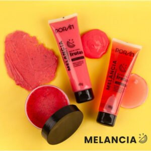 Kit Completo Poran Frutas Melancia Pitaya Manga Porán Sabonete+ Hidratante+ Esfoliante Corpo e Rosto