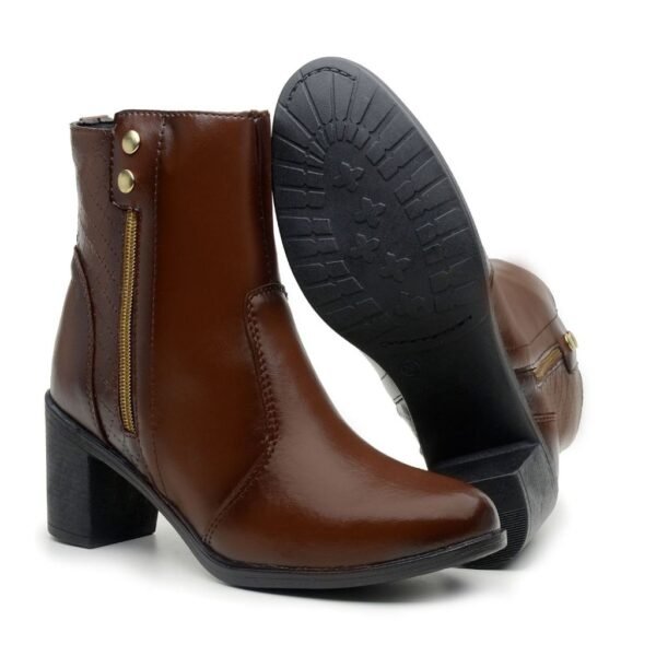 Coturno Feminino de Cano Médio com Salto Alto - Seu Novo Must-Have! - Image 2