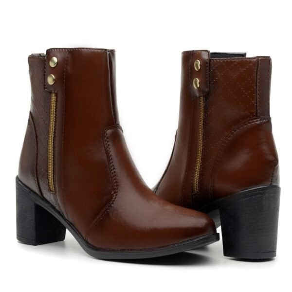 Coturno Feminino de Cano Médio com Salto Alto - Seu Novo Must-Have! - Image 4