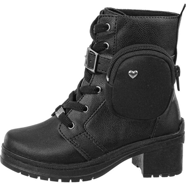 Bota Montaria GiGiL Teen Infantil Coturno Salto Menina Cano Curto Bag - Image 7