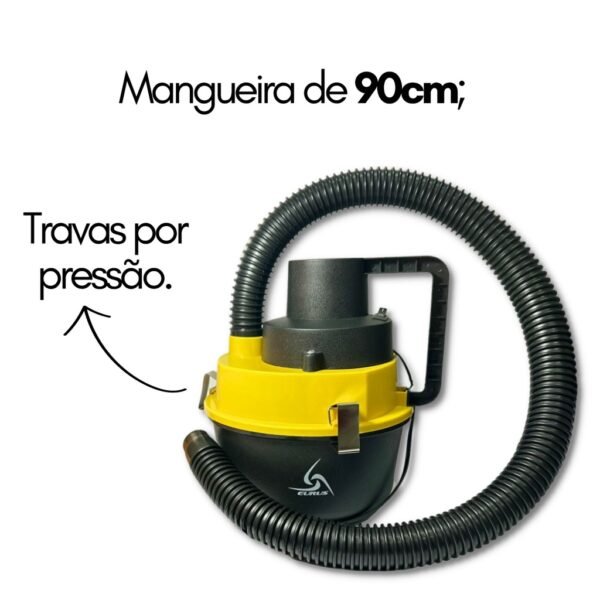 Aspirador De Pó E Liquido Automotivo Portátil Turbo Potente - Image 5