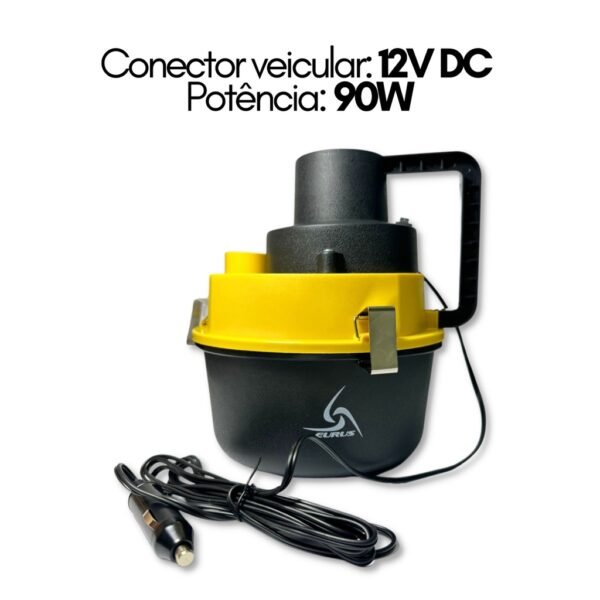 Aspirador De Pó E Liquido Automotivo Portátil Turbo Potente - Image 9