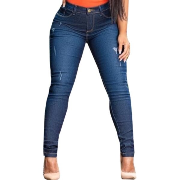 Calça Feminina Jeans Cós Alto - Image 2