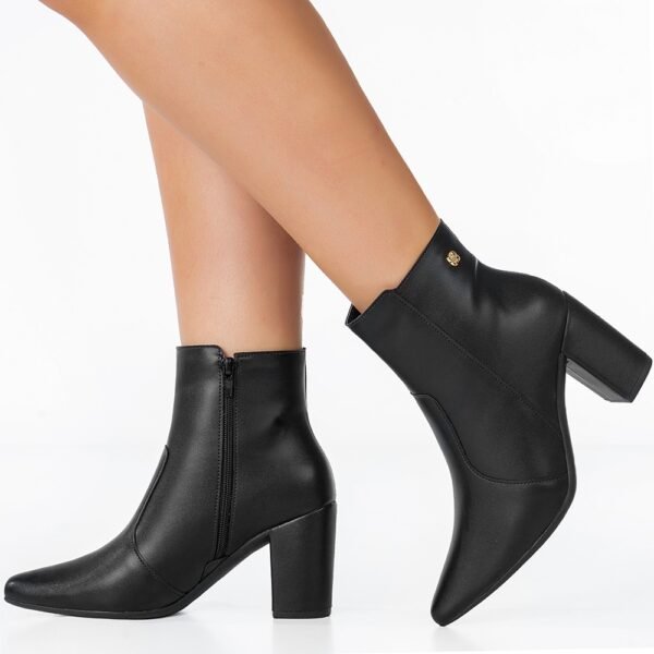 Bota feminina Gigil bico fino salto alto com zíper - Image 6