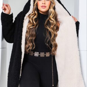 Casaco Teddy Plus Size Dupla Face
