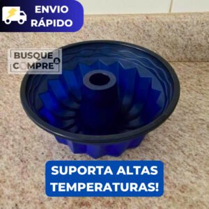 Forma para Bolo Pudim Grandes Assadeira Molde de Silicone