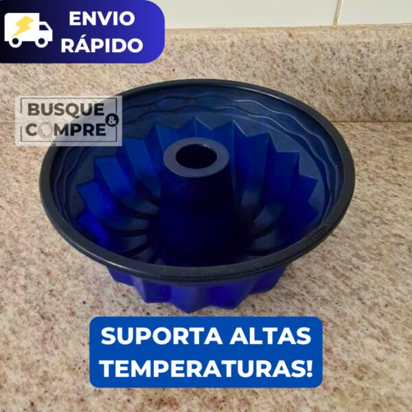 Forma para Bolo Pudim Grandes Assadeira Molde de Silicone