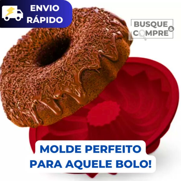 Forma para Bolo Pudim Grandes Assadeira Molde de Silicone - Image 2