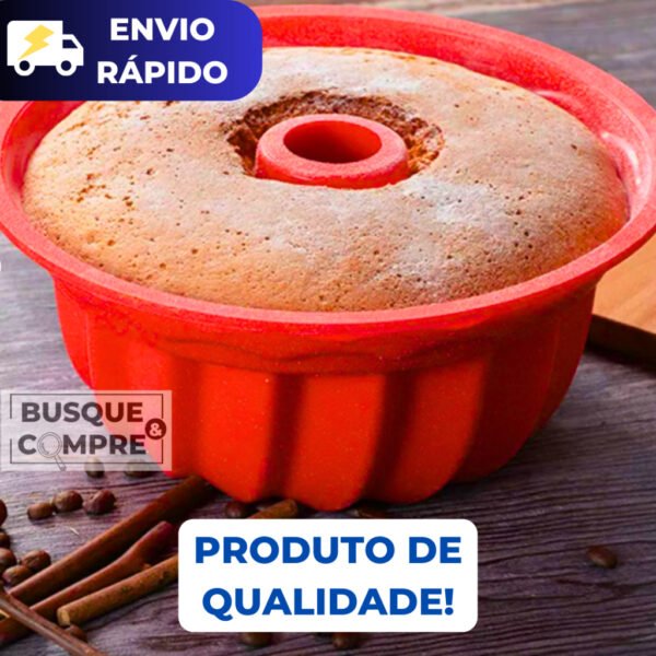 Forma para Bolo Pudim Grandes Assadeira Molde de Silicone - Image 4