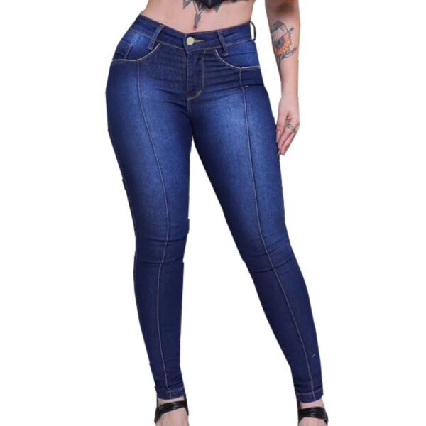 Calça Feminina Jeans Cós Alto - Image 4