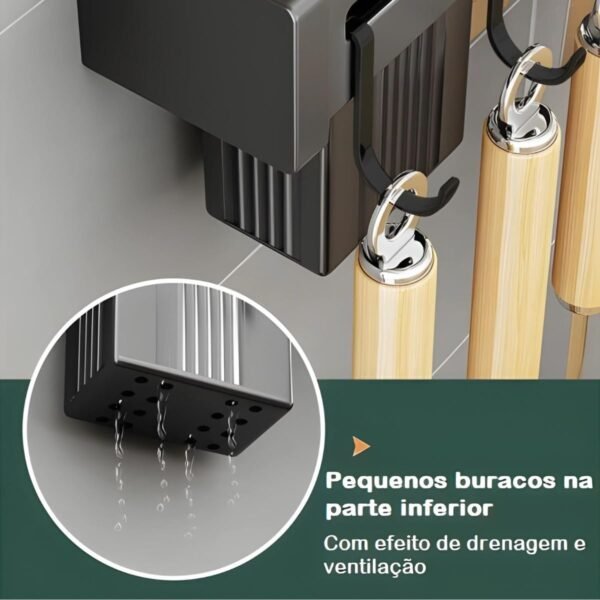 Suporte Para Facas Porta Talheres Utensílios de Cozinha De Parede - Image 7