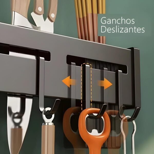 Suporte Para Facas Porta Talheres Utensílios de Cozinha De Parede - Image 3