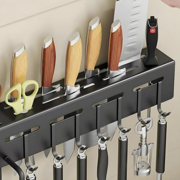 Suporte Para Facas Porta Talheres Utensílios de Cozinha De Parede - Image 4