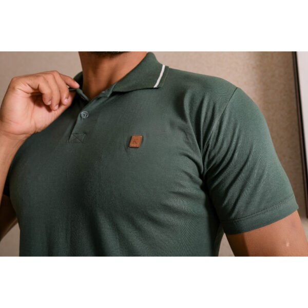 Camiseta Masculina com Gola Top Malha 100% Algodão - Image 3