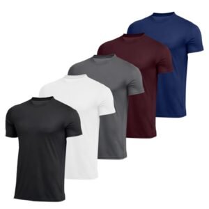 Kit 5 Camiseta Masculina Dry Fit Proteção Solar UV50 Térmica Anti Suor Academia Treino
