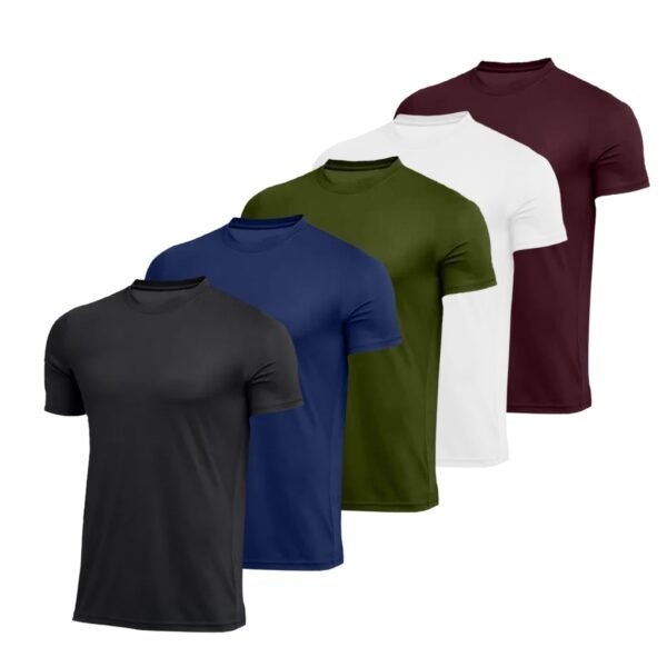 Kit 5 Camiseta Masculina Dry Fit Proteção Solar UV50 Térmica Anti Suor Academia Treino - Image 3