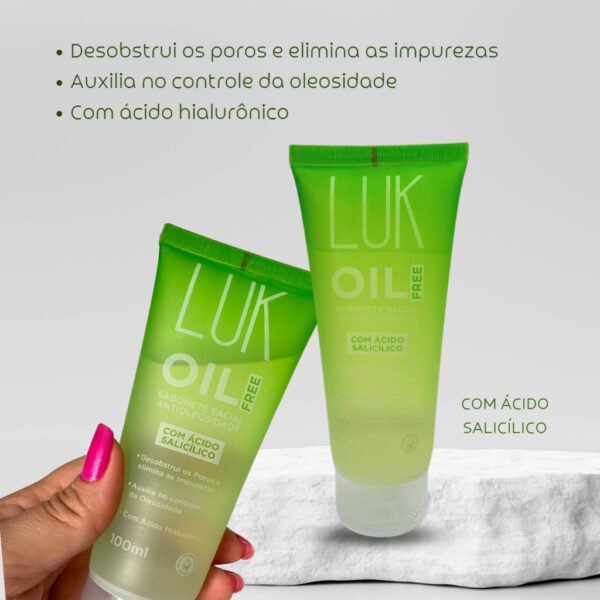 Sabonete Facial Antioleosidade Oil Free LUK 100ml - Image 3