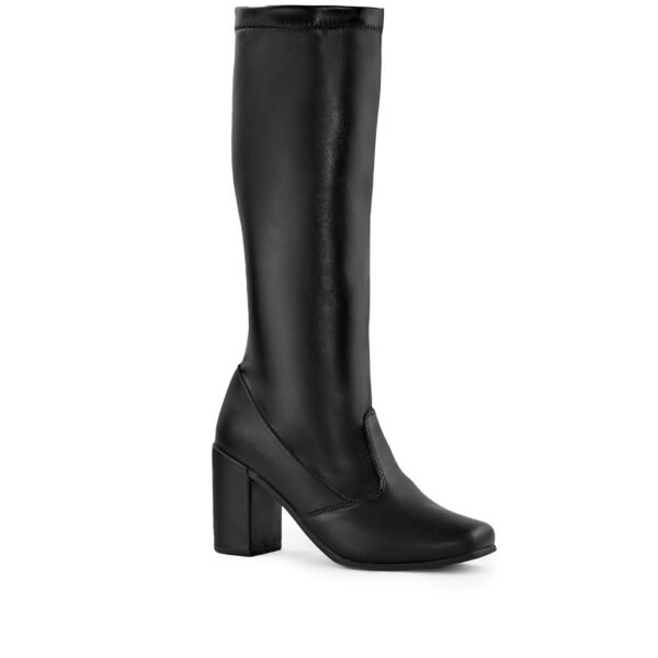 Bota Feminina Lumiss Cano Longo Stretch Bico Quadrado - Image 4