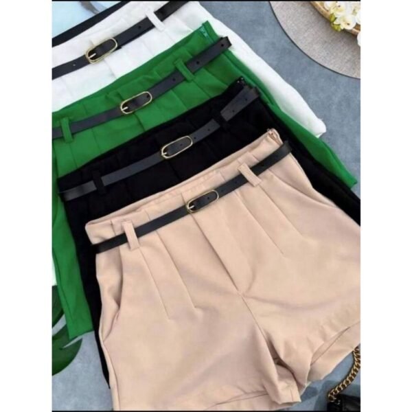 SHORT ALFAIATARIA ISA COM CINTO FINO - Image 3