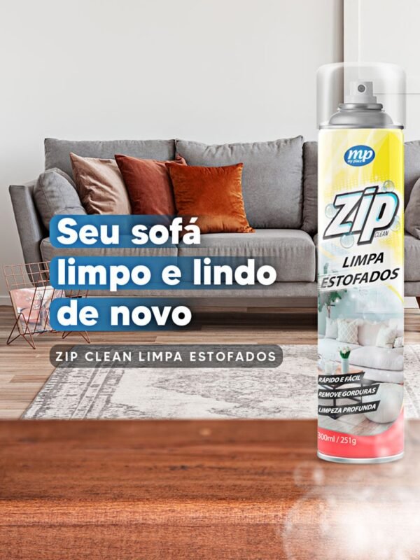 Limpa Estofados Zip Clean Espuma de Limpeza Profunda Uso Automotivo e Domiciliar - Image 4