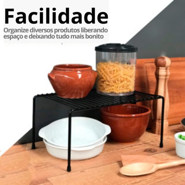 Organizador de Armário Aramado Parte Interna de Armário Cozinha - Image 3