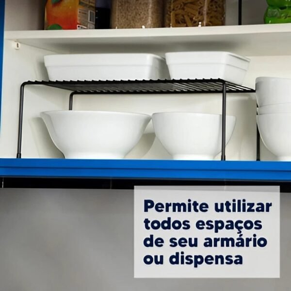 Organizador de Armário Aramado Parte Interna de Armário Cozinha - Image 4