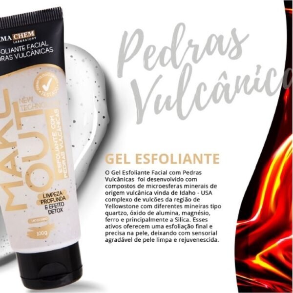 Gel Esfoliante Facial com Pedras Vulcânicas - Image 5