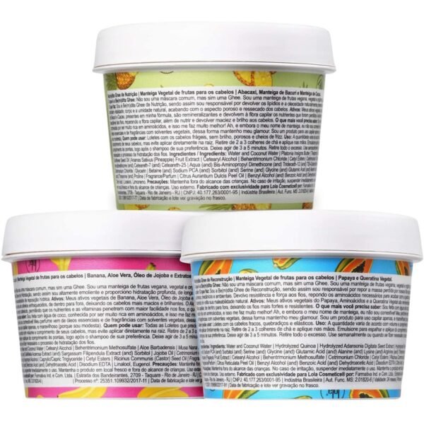 Kit Lola Cosmetics Cronograma Capilar Be(m) dita Ghee 3x100g - Image 2