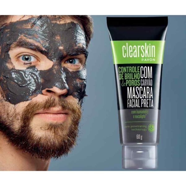 Máscara Facial Preta com Carvão Clearskin Avon - 60 g - Image 2