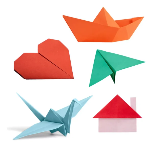 Papel Origami 15x15cm C/120 Fls Tsuru Dobradura Colorido - Image 2