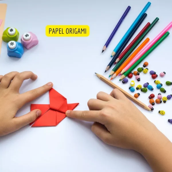 Papel Origami 15x15cm C/120 Fls Tsuru Dobradura Colorido - Image 3
