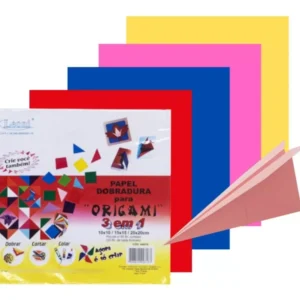 Papel Origami 15x15cm C/120 Fls Tsuru Dobradura Colorido