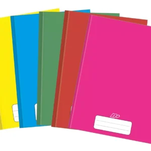 5 Caderno Escolar Liso Rosa/verde/azul..tilibra 96 Folhas