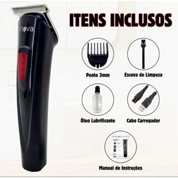 Maquina de Barbear Aparar Depilar - INOVA Cabelo Peito Perna Pelos Pezinho - Image 3